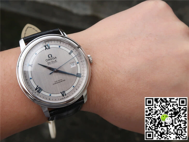 Omega De Ville 424.13.40.20.02.003 MKS Factory 1:1 Best Edition Replica Watch Black Leather Strap